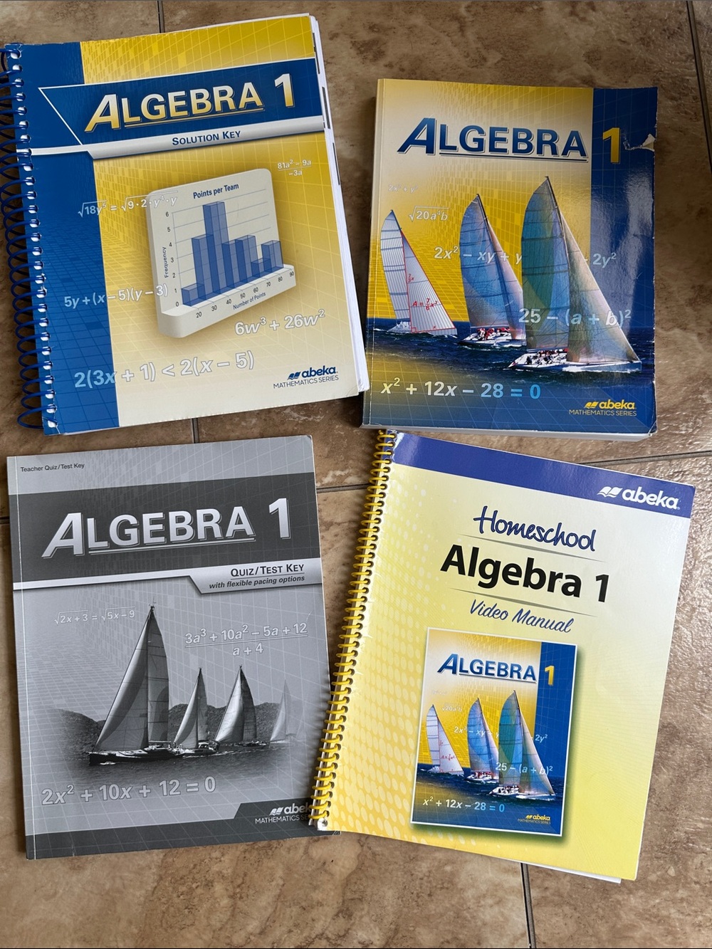 Abeka Algebra 1 Homeschool Bundle - Student Text, Keys & Video Manual